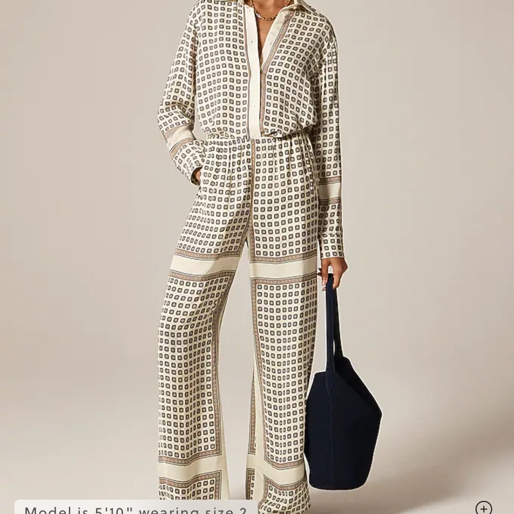 J. Crew Cosmo Pant in Foulard Print NWT
